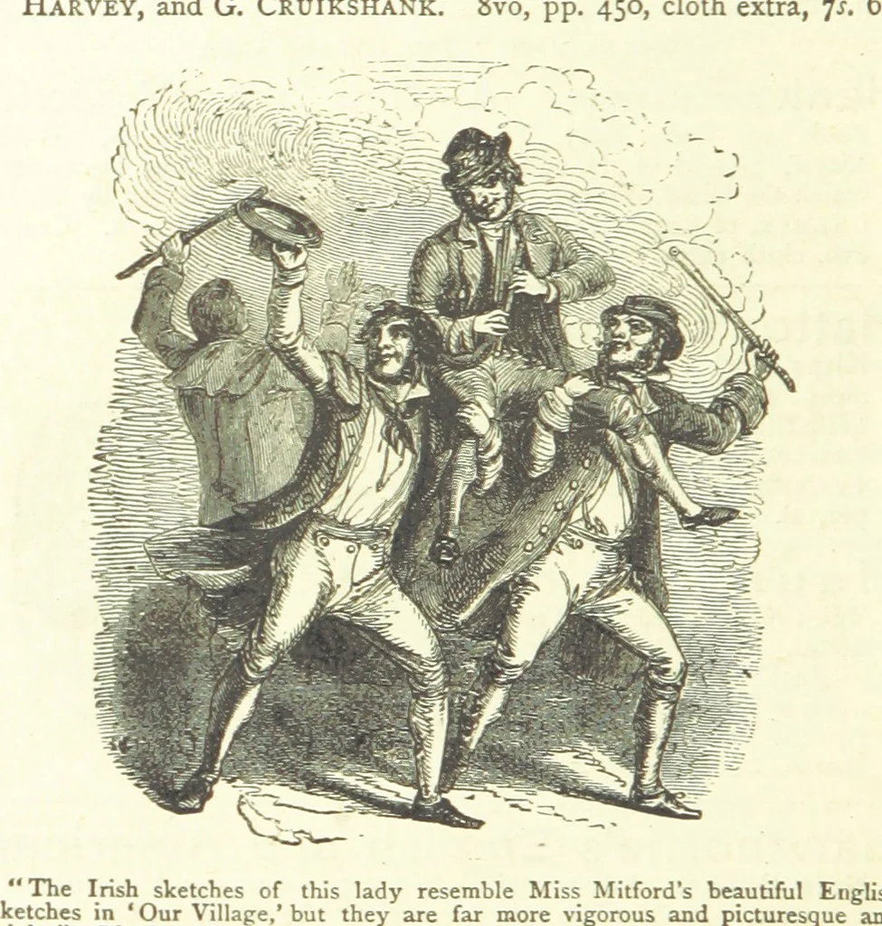 An illustration from The Muses of Mayfair. Selections from vers de société of the nineteenth century. (Translations from the French and German. By E. Grey.), 1874, leaf 426
