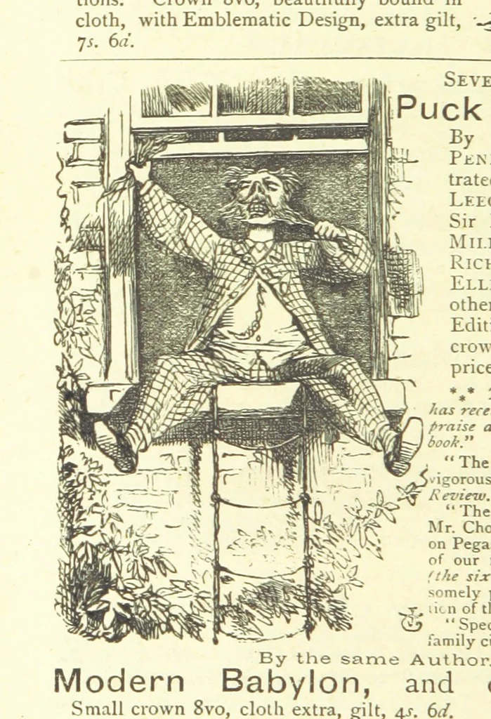 An illustration from The Muses of Mayfair. Selections from vers de société of the nineteenth century. (Translations from the French and German. By E. Grey.), 1874, leaf 438