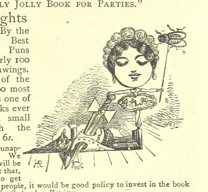 An illustration from The Muses of Mayfair. Selections from vers de société of the nineteenth century. (Translations from the French and German. By E. Grey.), 1874, leaf 439