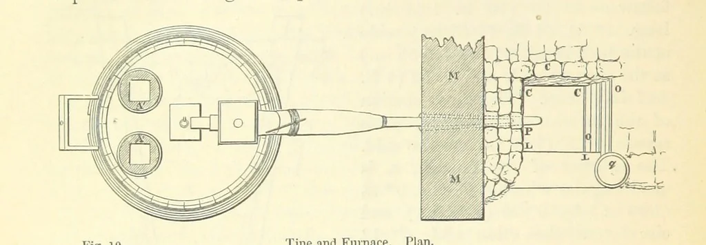 An illustration from Metallurgy. The art of extracting metals from their ores, and adapting them to various purposes of manufacture, etc, 1861, leaf 314