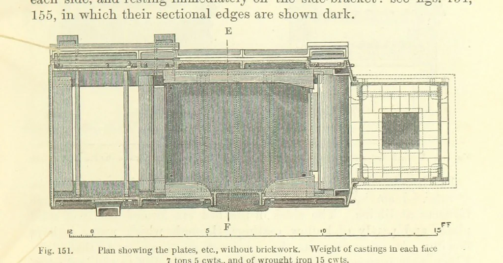 An illustration from Metallurgy. The art of extracting metals from their ores, and adapting them to various purposes of manufacture, etc, 1861, leaf 673