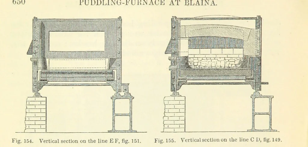 An illustration from Metallurgy. The art of extracting metals from their ores, and adapting them to various purposes of manufacture, etc, 1861, leaf 674