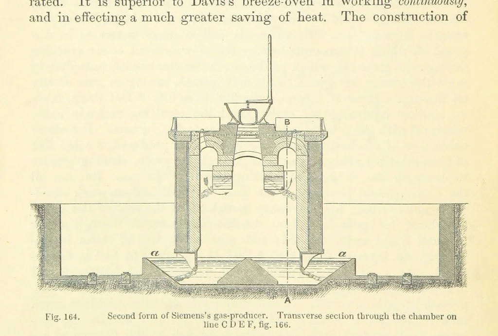 An illustration from Metallurgy. The art of extracting metals from their ores, and adapting them to various purposes of manufacture, etc, 1861, leaf 702