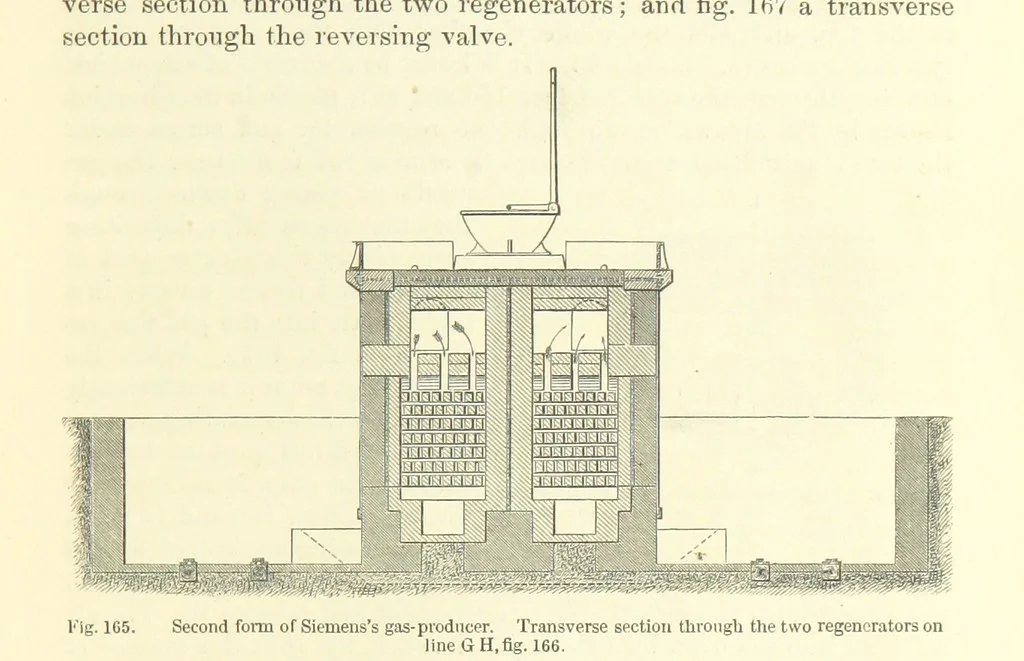 An illustration from Metallurgy. The art of extracting metals from their ores, and adapting them to various purposes of manufacture, etc, 1861, leaf 703