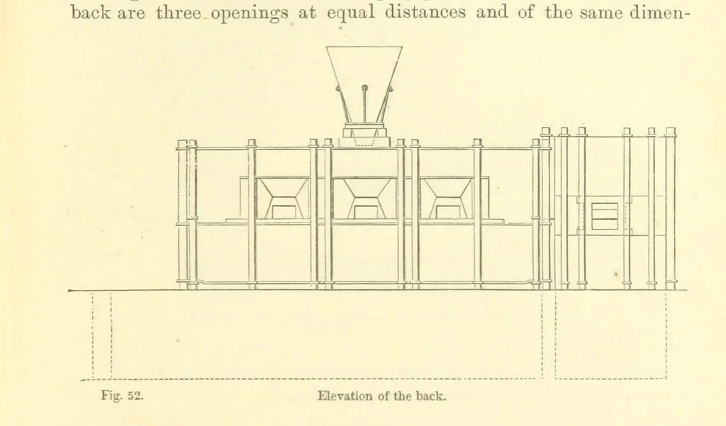 An illustration from Metallurgy. The art of extracting metals from their ores, and adapting them to various purposes of manufacture, etc, 1861, leaf 249