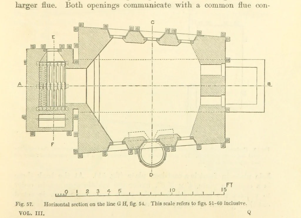 An illustration from Metallurgy. The art of extracting metals from their ores, and adapting them to various purposes of manufacture, etc, 1861, leaf 251