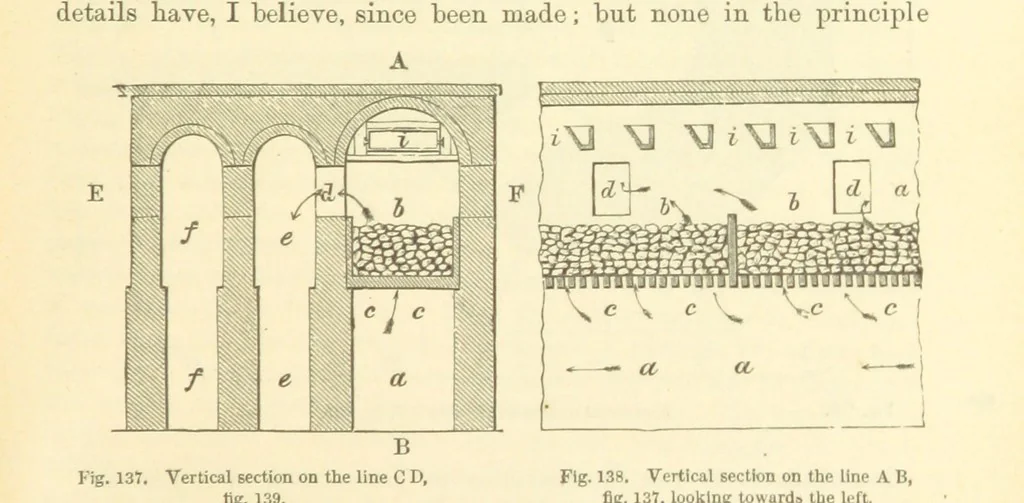 An illustration from Metallurgy. The art of extracting metals from their ores, and adapting them to various purposes of manufacture, etc, 1861, leaf 473