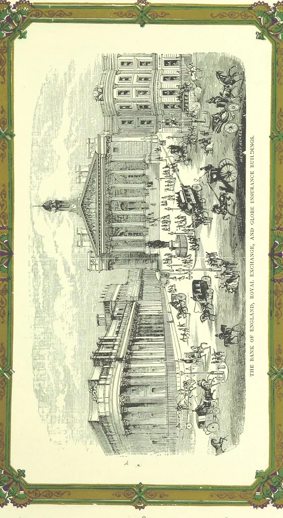 An illustration from London (illustrated). A complete guide to the leading hotels, places of amusement ... Also a directory ... of first-class reliable houses in the various branches of trade, 1872, leaf 121