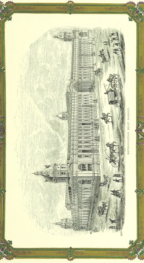 An illustration from London (illustrated). A complete guide to the leading hotels, places of amusement ... Also a directory ... of first-class reliable houses in the various branches of trade, 1872, leaf 133