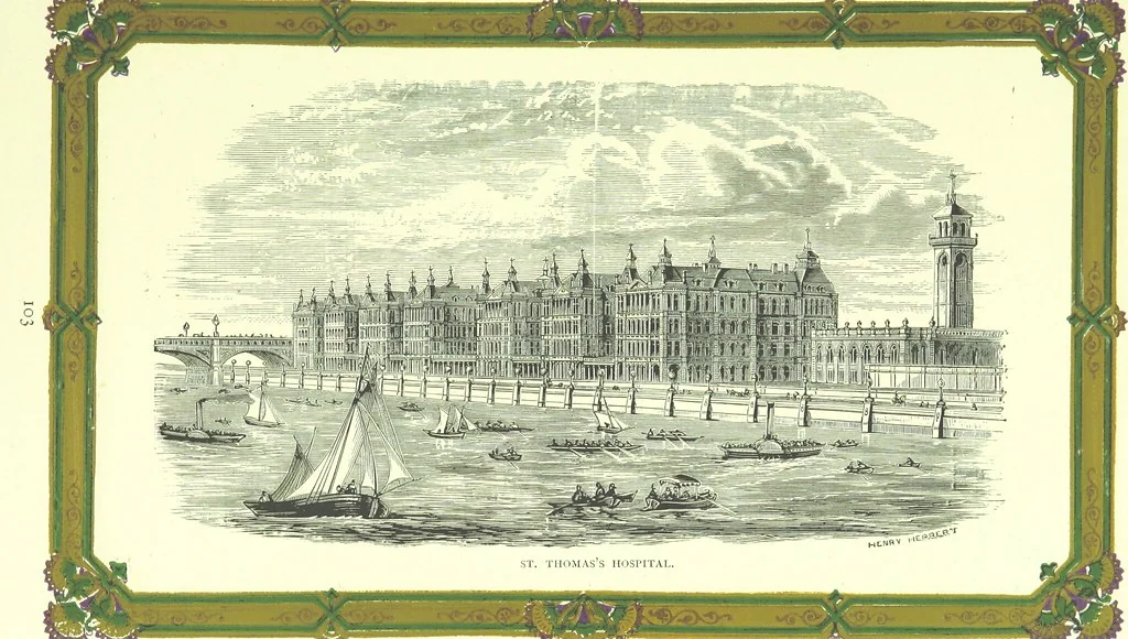 An illustration from London (illustrated). A complete guide to the leading hotels, places of amusement ... Also a directory ... of first-class reliable houses in the various branches of trade, 1872, leaf 135