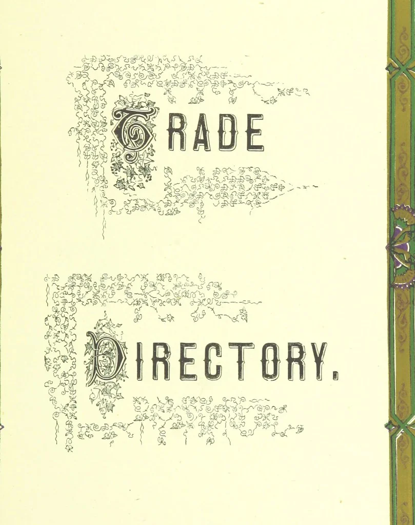 An illustration from London (illustrated). A complete guide to the leading hotels, places of amusement ... Also a directory ... of first-class reliable houses in the various branches of trade, 1872, leaf 173
