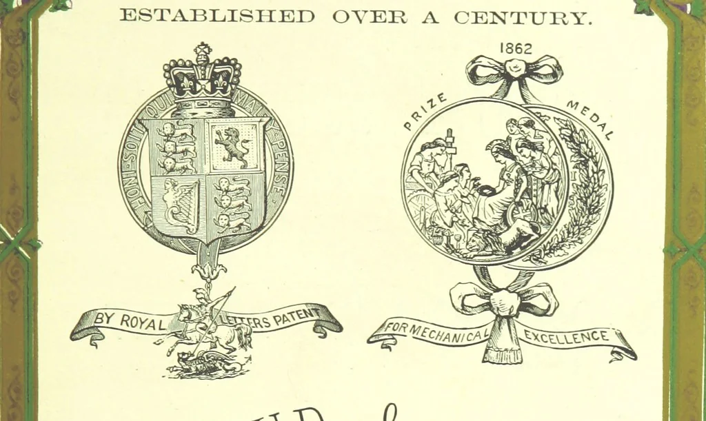 An illustration from London (illustrated). A complete guide to the leading hotels, places of amusement ... Also a directory ... of first-class reliable houses in the various branches of trade, 1872, leaf 179