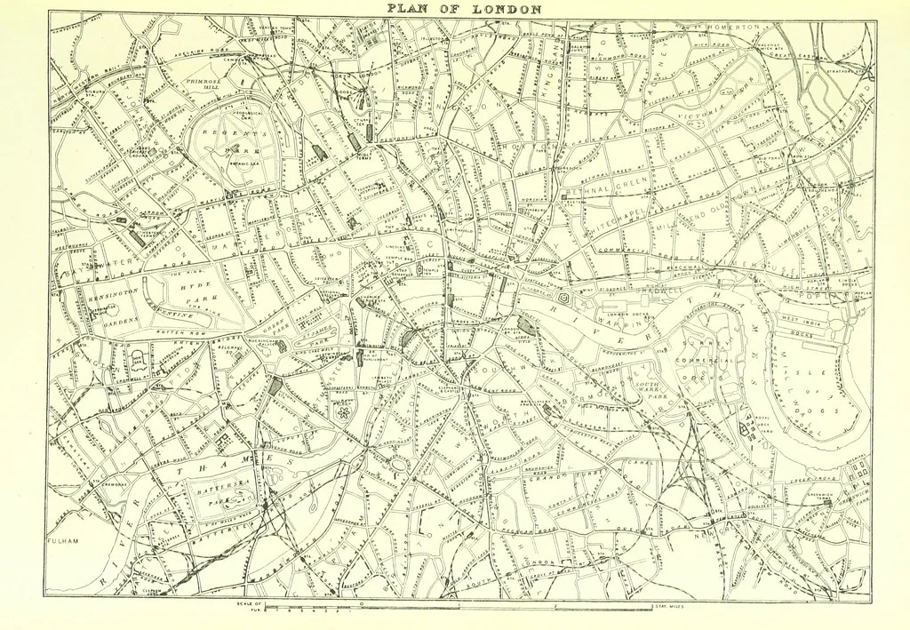 An illustration from London (illustrated). A complete guide to the leading hotels, places of amusement ... Also a directory ... of first-class reliable houses in the various branches of trade, 1872, leaf 31