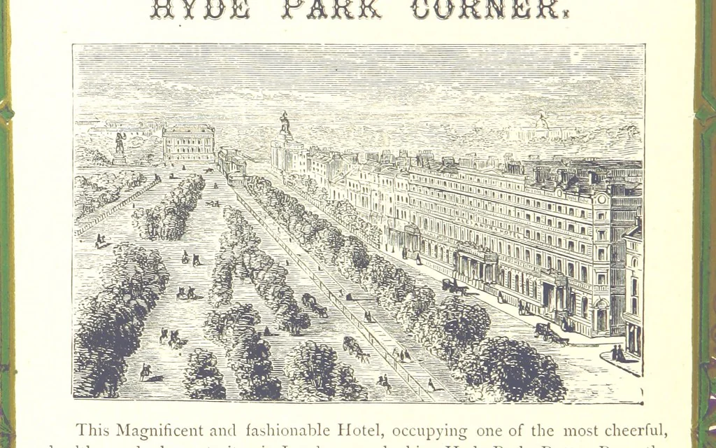 An illustration from London (illustrated). A complete guide to the leading hotels, places of amusement ... Also a directory ... of first-class reliable houses in the various branches of trade, 1872, leaf 36