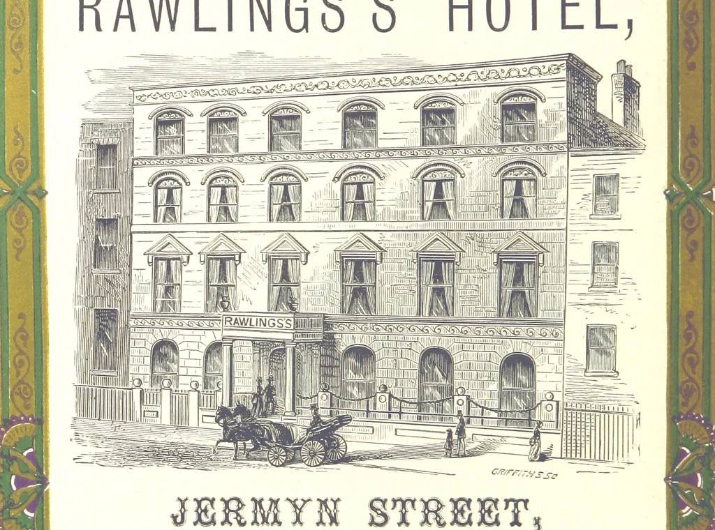 An illustration from London (illustrated). A complete guide to the leading hotels, places of amusement ... Also a directory ... of first-class reliable houses in the various branches of trade, 1872, leaf 38