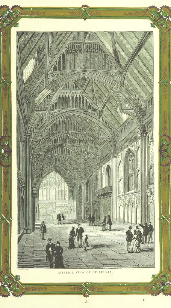 An illustration from London (illustrated). A complete guide to the leading hotels, places of amusement ... Also a directory ... of first-class reliable houses in the various branches of trade, 1872, leaf 65