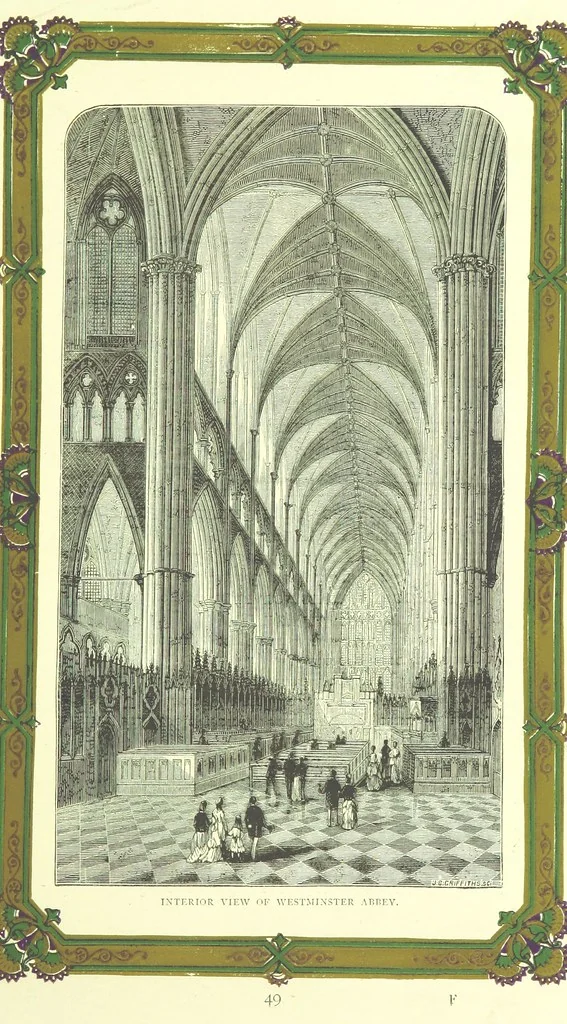 An illustration from London (illustrated). A complete guide to the leading hotels, places of amusement ... Also a directory ... of first-class reliable houses in the various branches of trade, 1872, leaf 81