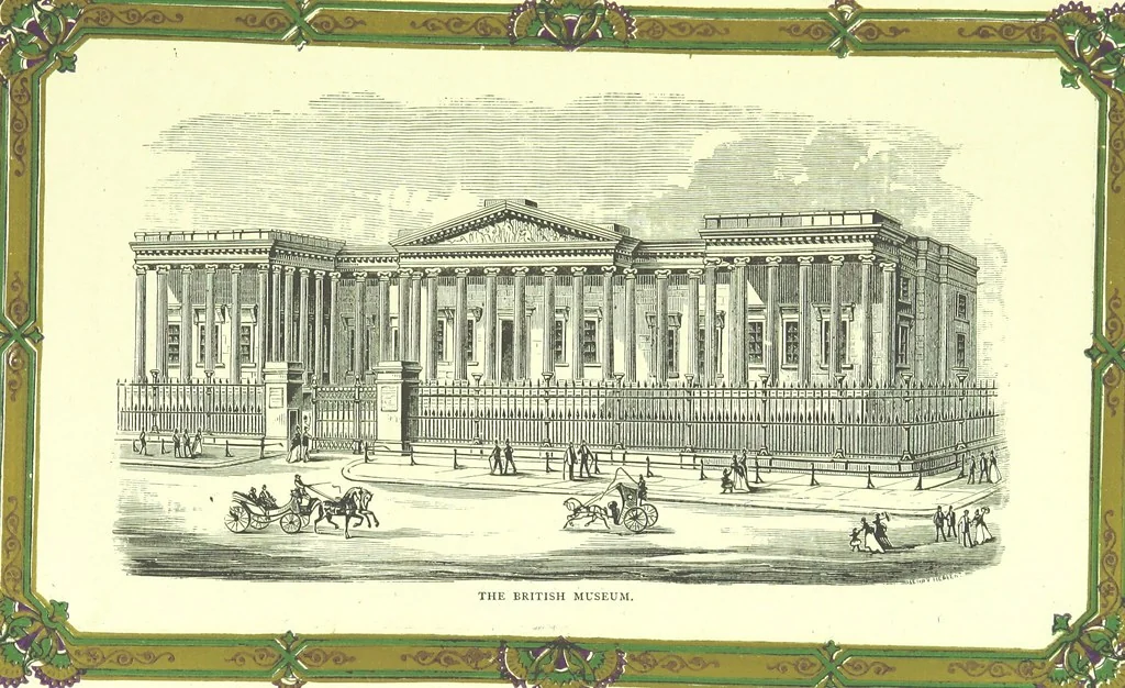 An illustration from London (illustrated). A complete guide to the leading hotels, places of amusement ... Also a directory ... of first-class reliable houses in the various branches of trade, 1872, leaf 91