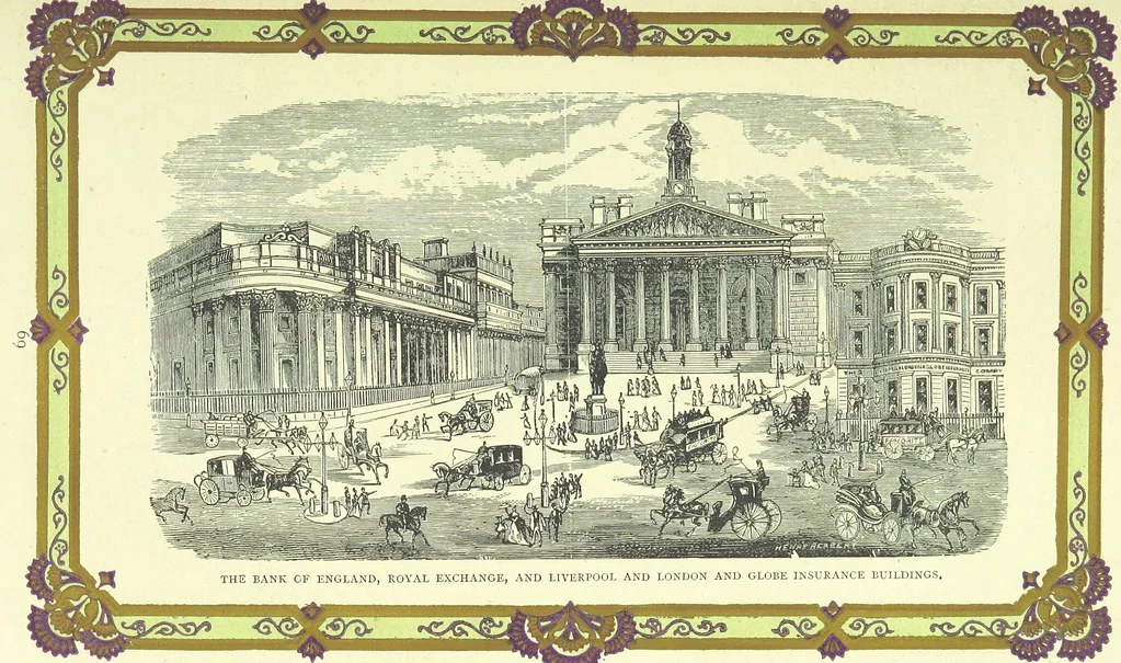 An illustration from London (illustrated). A complete guide to the leading hotels, places of amusement ... Also a directory ... of first-class reliable houses in the various branches of trade, 1872, leaf 101