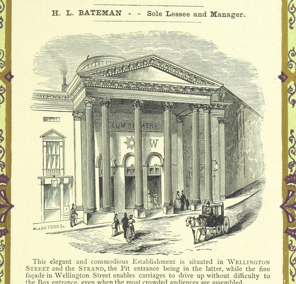 An illustration from London (illustrated). A complete guide to the leading hotels, places of amusement ... Also a directory ... of first-class reliable houses in the various branches of trade, 1872, leaf 125