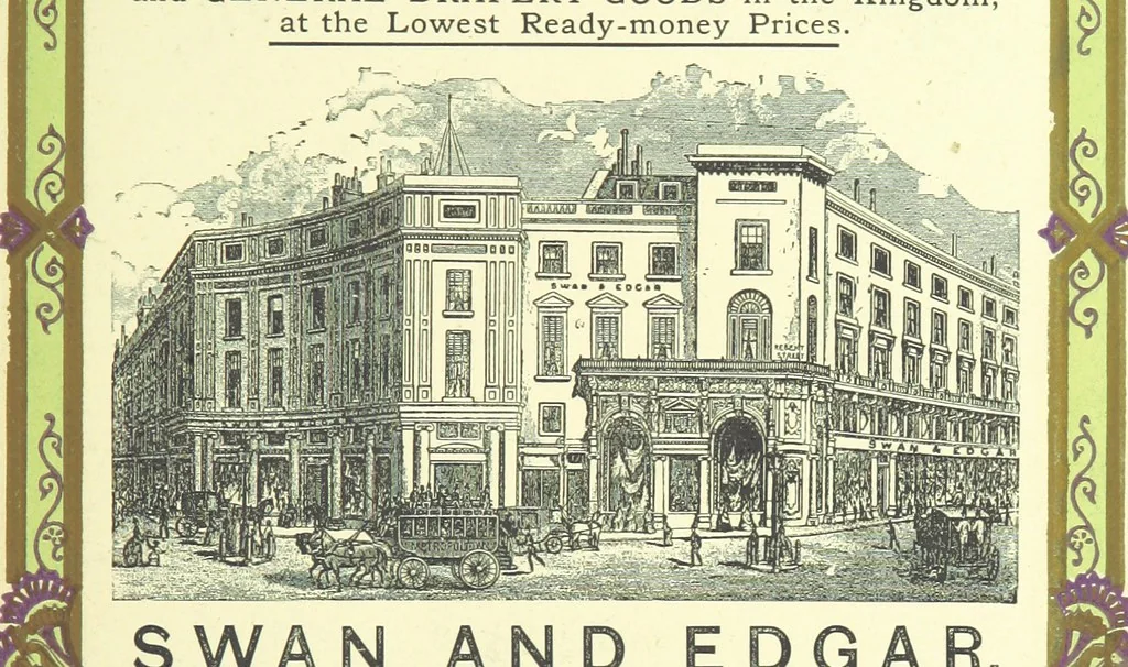 An illustration from London (illustrated). A complete guide to the leading hotels, places of amusement ... Also a directory ... of first-class reliable houses in the various branches of trade, 1872, leaf 201