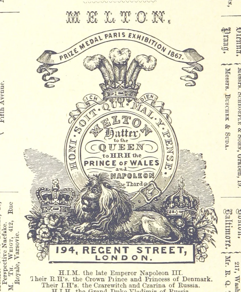 An illustration from London (illustrated). A complete guide to the leading hotels, places of amusement ... Also a directory ... of first-class reliable houses in the various branches of trade, 1872, leaf 206