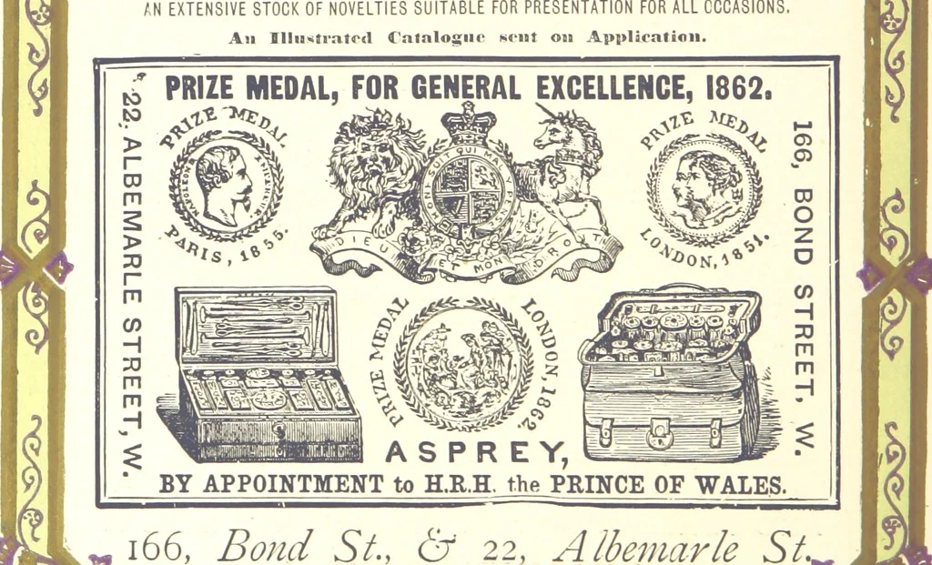 An illustration from London (illustrated). A complete guide to the leading hotels, places of amusement ... Also a directory ... of first-class reliable houses in the various branches of trade, 1872, leaf 208