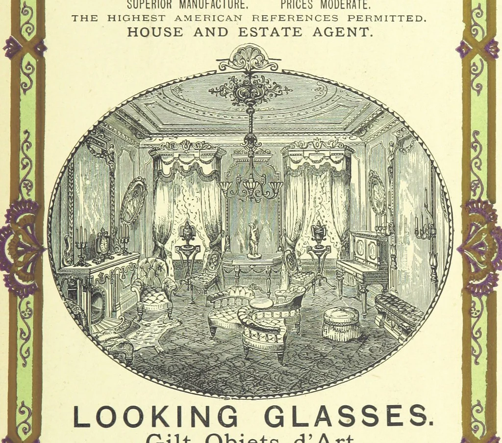 An illustration from London (illustrated). A complete guide to the leading hotels, places of amusement ... Also a directory ... of first-class reliable houses in the various branches of trade, 1872, leaf 219
