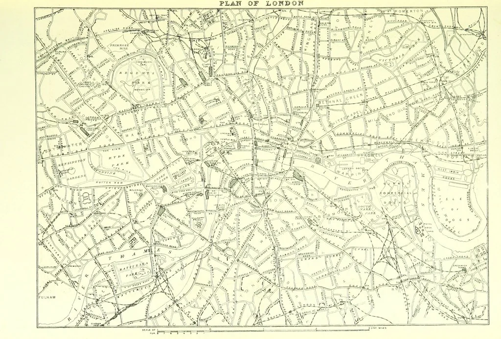 An illustration from London (illustrated). A complete guide to the leading hotels, places of amusement ... Also a directory ... of first-class reliable houses in the various branches of trade, 1872, leaf 29