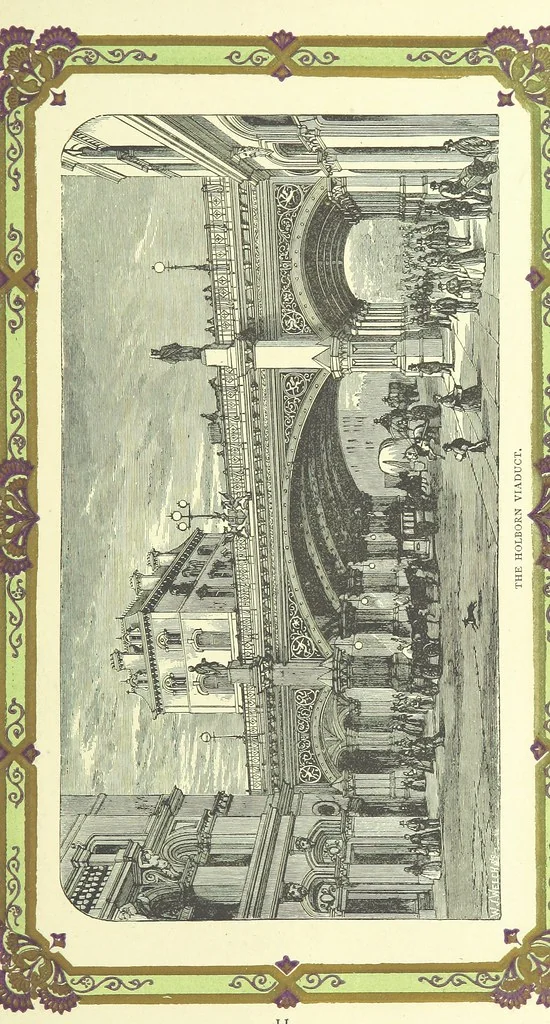 An illustration from London (illustrated). A complete guide to the leading hotels, places of amusement ... Also a directory ... of first-class reliable houses in the various branches of trade, 1872, leaf 43