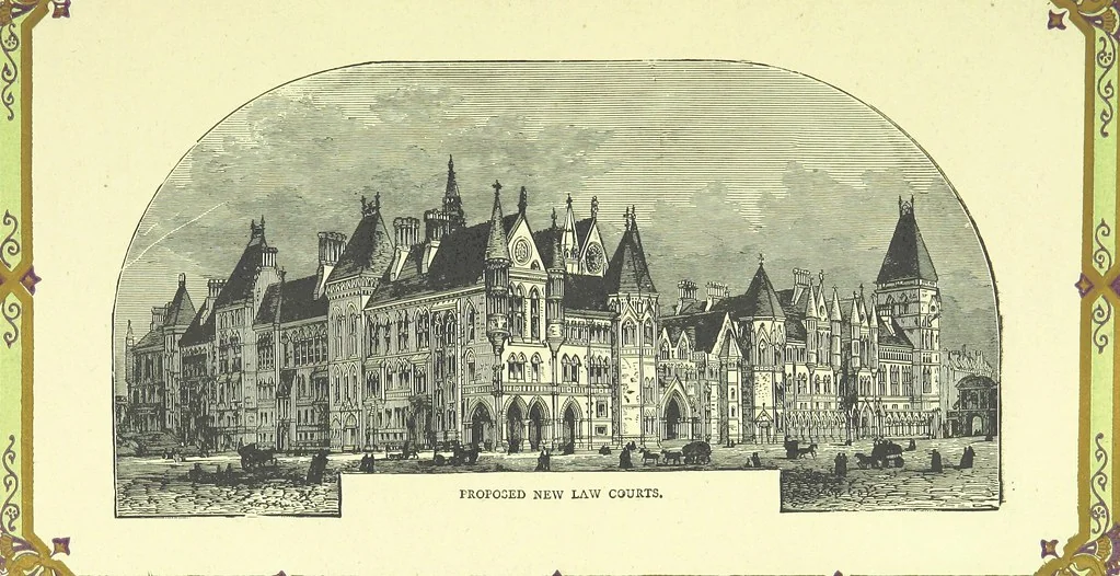 An illustration from London (illustrated). A complete guide to the leading hotels, places of amusement ... Also a directory ... of first-class reliable houses in the various branches of trade, 1872, leaf 53