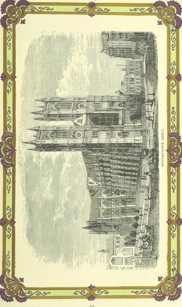 An illustration from London (illustrated). A complete guide to the leading hotels, places of amusement ... Also a directory ... of first-class reliable houses in the various branches of trade, 1872, leaf 71