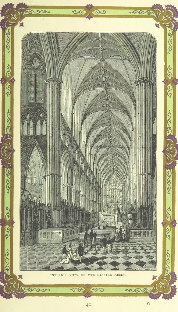 An illustration from London (illustrated). A complete guide to the leading hotels, places of amusement ... Also a directory ... of first-class reliable houses in the various branches of trade, 1872, leaf 73