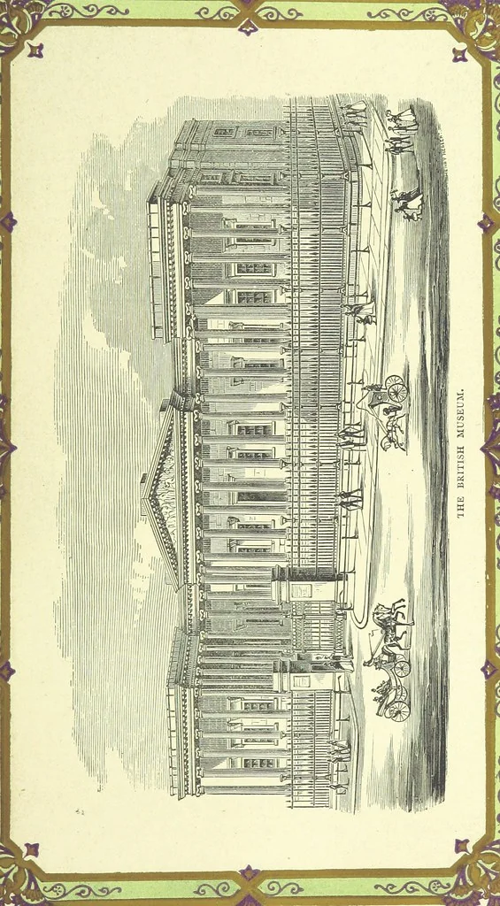 An illustration from London (illustrated). A complete guide to the leading hotels, places of amusement ... Also a directory ... of first-class reliable houses in the various branches of trade, 1872, leaf 79