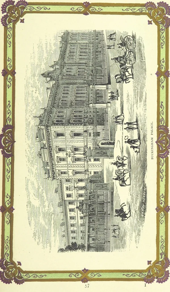 An illustration from London (illustrated). A complete guide to the leading hotels, places of amusement ... Also a directory ... of first-class reliable houses in the various branches of trade, 1872, leaf 89