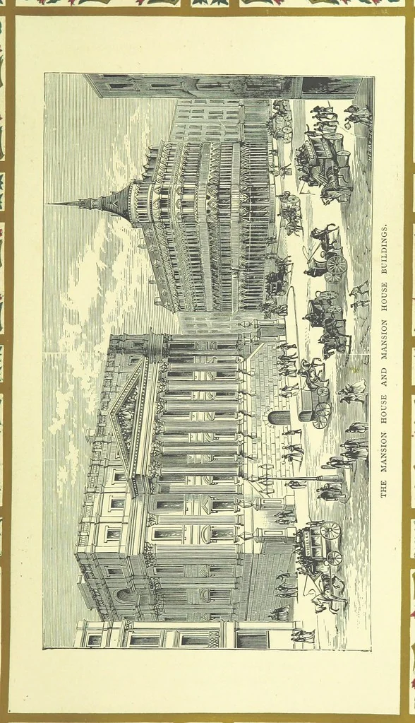 An illustration from London (illustrated). A complete guide to the leading hotels, places of amusement ... Also a directory ... of first-class reliable houses in the various branches of trade, 1872, leaf 105