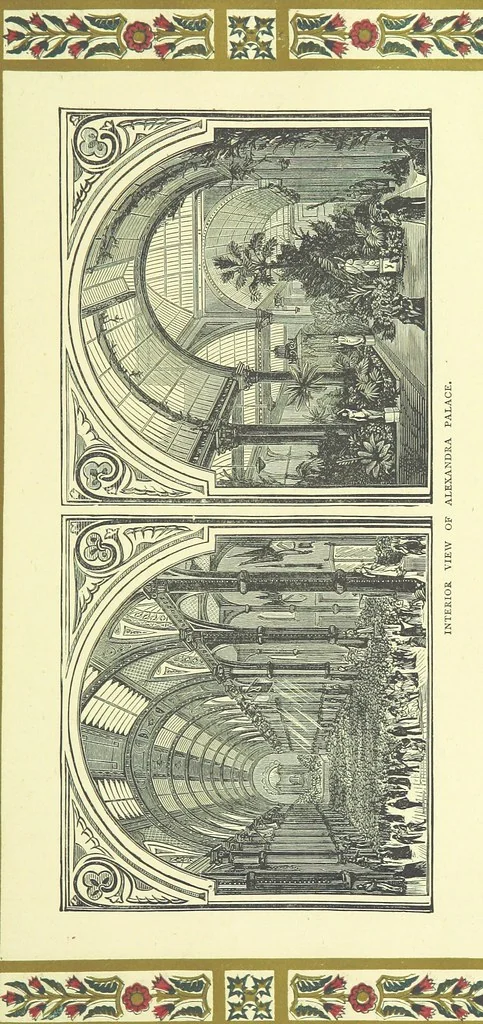 An illustration from London (illustrated). A complete guide to the leading hotels, places of amusement ... Also a directory ... of first-class reliable houses in the various branches of trade, 1872, leaf 119