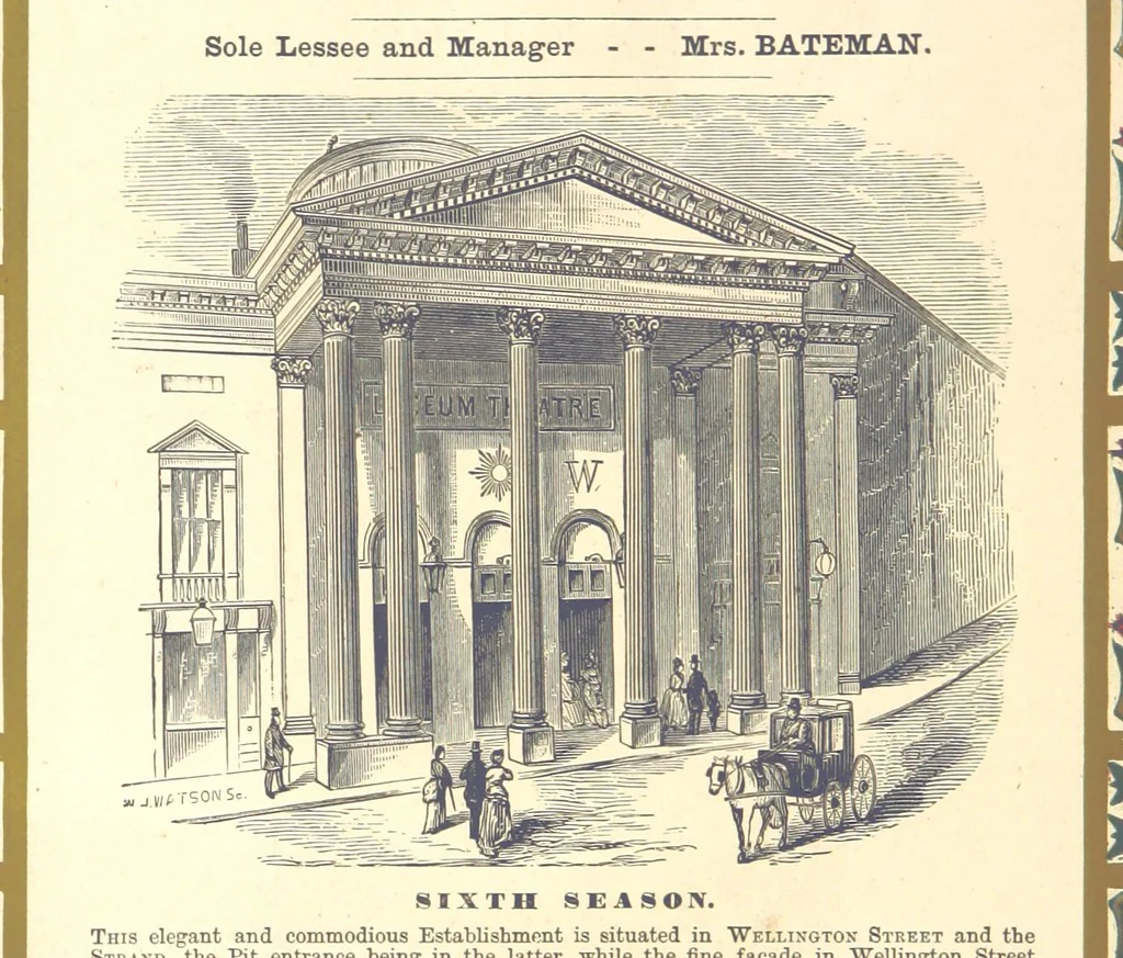 An illustration from London (illustrated). A complete guide to the leading hotels, places of amusement ... Also a directory ... of first-class reliable houses in the various branches of trade, 1872, leaf 130