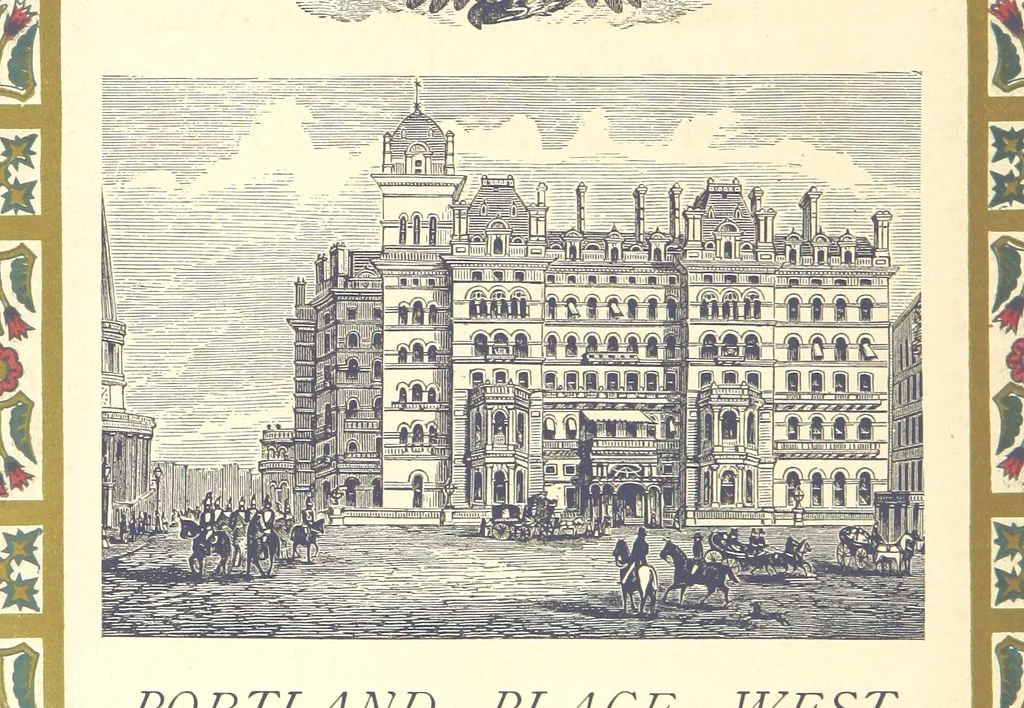 An illustration from London (illustrated). A complete guide to the leading hotels, places of amusement ... Also a directory ... of first-class reliable houses in the various branches of trade, 1872, leaf 200