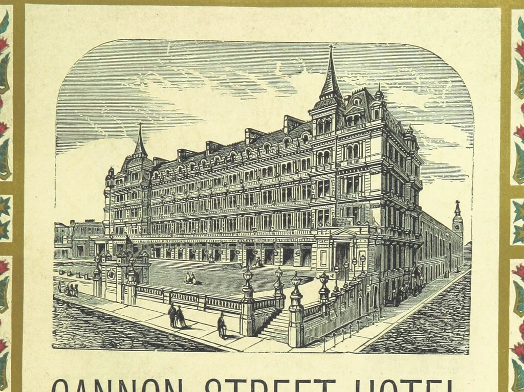 An illustration from London (illustrated). A complete guide to the leading hotels, places of amusement ... Also a directory ... of first-class reliable houses in the various branches of trade, 1872, leaf 201