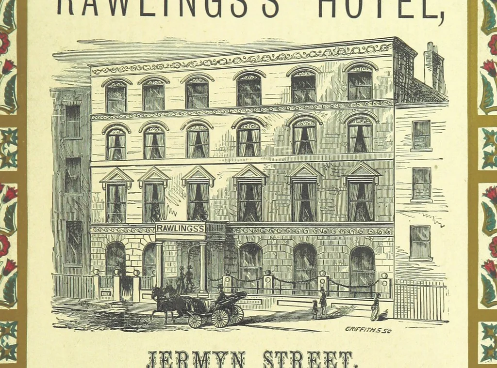 An illustration from London (illustrated). A complete guide to the leading hotels, places of amusement ... Also a directory ... of first-class reliable houses in the various branches of trade, 1872, leaf 203