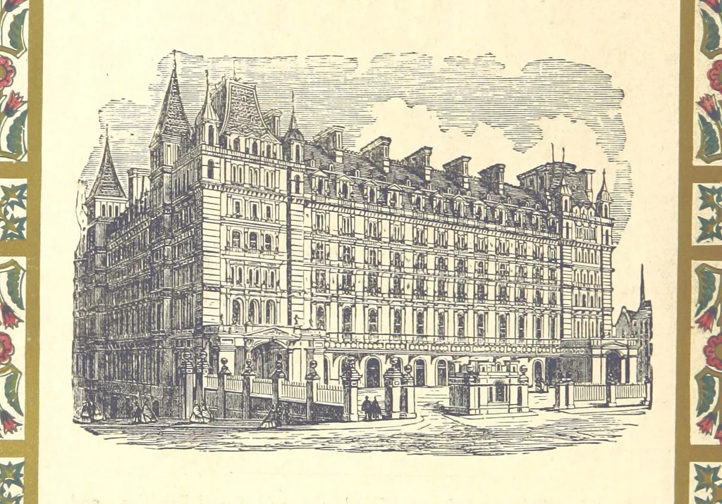 An illustration from London (illustrated). A complete guide to the leading hotels, places of amusement ... Also a directory ... of first-class reliable houses in the various branches of trade, 1872, leaf 204