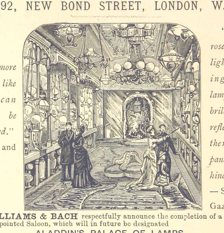 An illustration from London (illustrated). A complete guide to the leading hotels, places of amusement ... Also a directory ... of first-class reliable houses in the various branches of trade, 1872, leaf 216