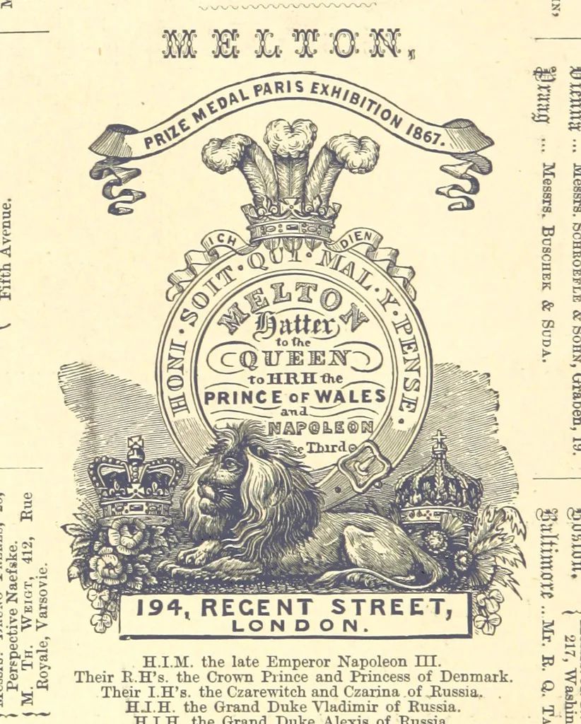 An illustration from London (illustrated). A complete guide to the leading hotels, places of amusement ... Also a directory ... of first-class reliable houses in the various branches of trade, 1872, leaf 220