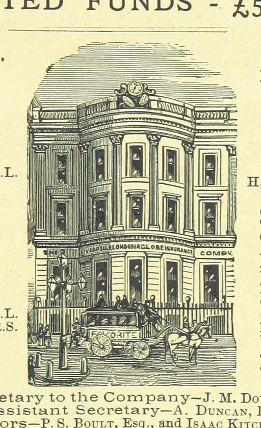 An illustration from London (illustrated). A complete guide to the leading hotels, places of amusement ... Also a directory ... of first-class reliable houses in the various branches of trade, 1872, leaf 233