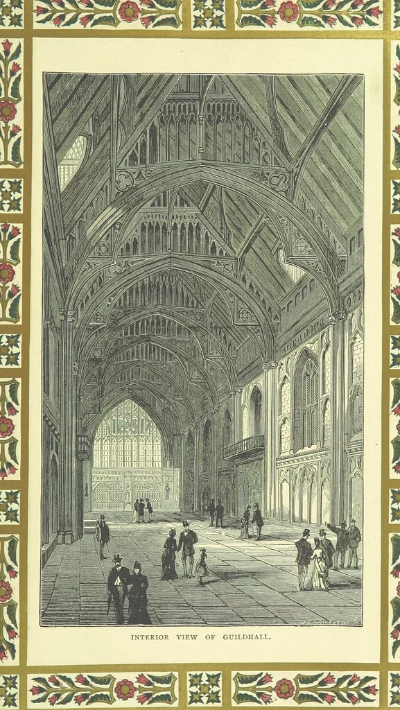An illustration from London (illustrated). A complete guide to the leading hotels, places of amusement ... Also a directory ... of first-class reliable houses in the various branches of trade, 1872, leaf 43