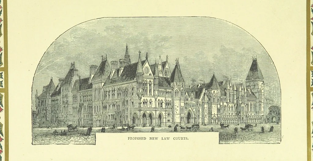 An illustration from London (illustrated). A complete guide to the leading hotels, places of amusement ... Also a directory ... of first-class reliable houses in the various branches of trade, 1872, leaf 47