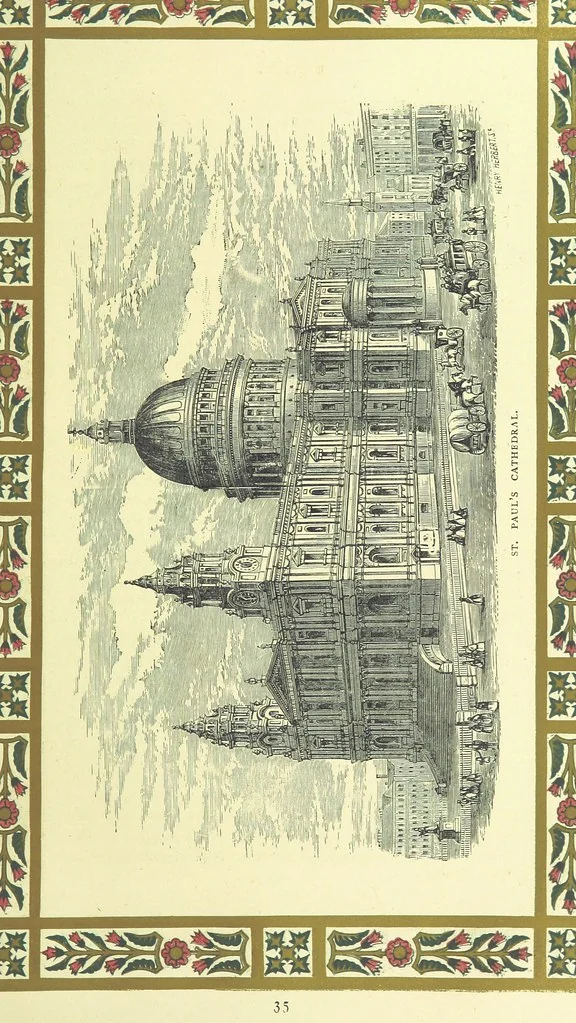 An illustration from London (illustrated). A complete guide to the leading hotels, places of amusement ... Also a directory ... of first-class reliable houses in the various branches of trade, 1872, leaf 61