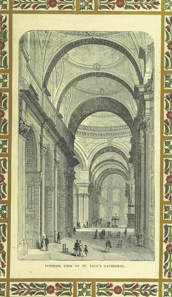 An illustration from London (illustrated). A complete guide to the leading hotels, places of amusement ... Also a directory ... of first-class reliable houses in the various branches of trade, 1872, leaf 63