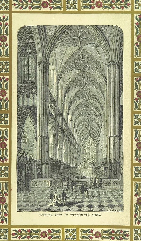 An illustration from London (illustrated). A complete guide to the leading hotels, places of amusement ... Also a directory ... of first-class reliable houses in the various branches of trade, 1872, leaf 67